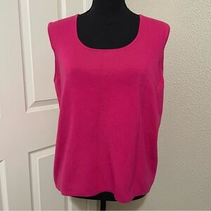 Women's Hot Pink Sleeveless Top size XL 16-18